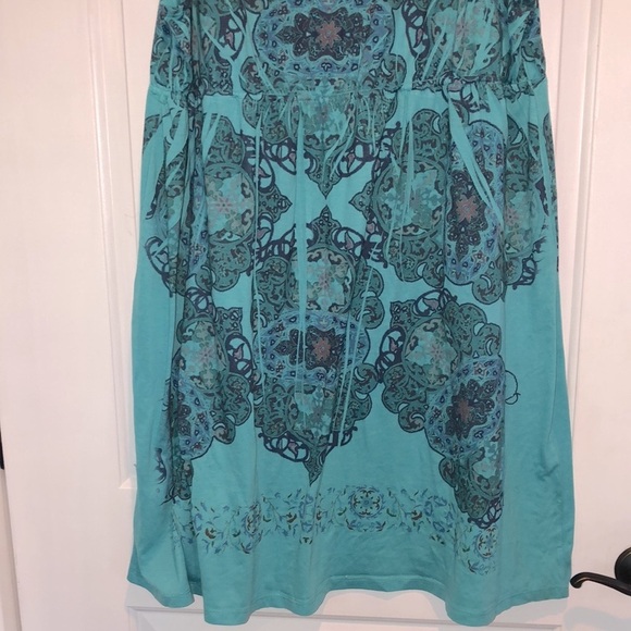 Turquoise sleeveless dress size 4X - Picture 6 of 6